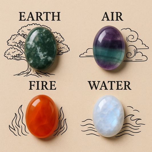 Crystals & the Elements: Working with Earth, Air, Fire, and Water