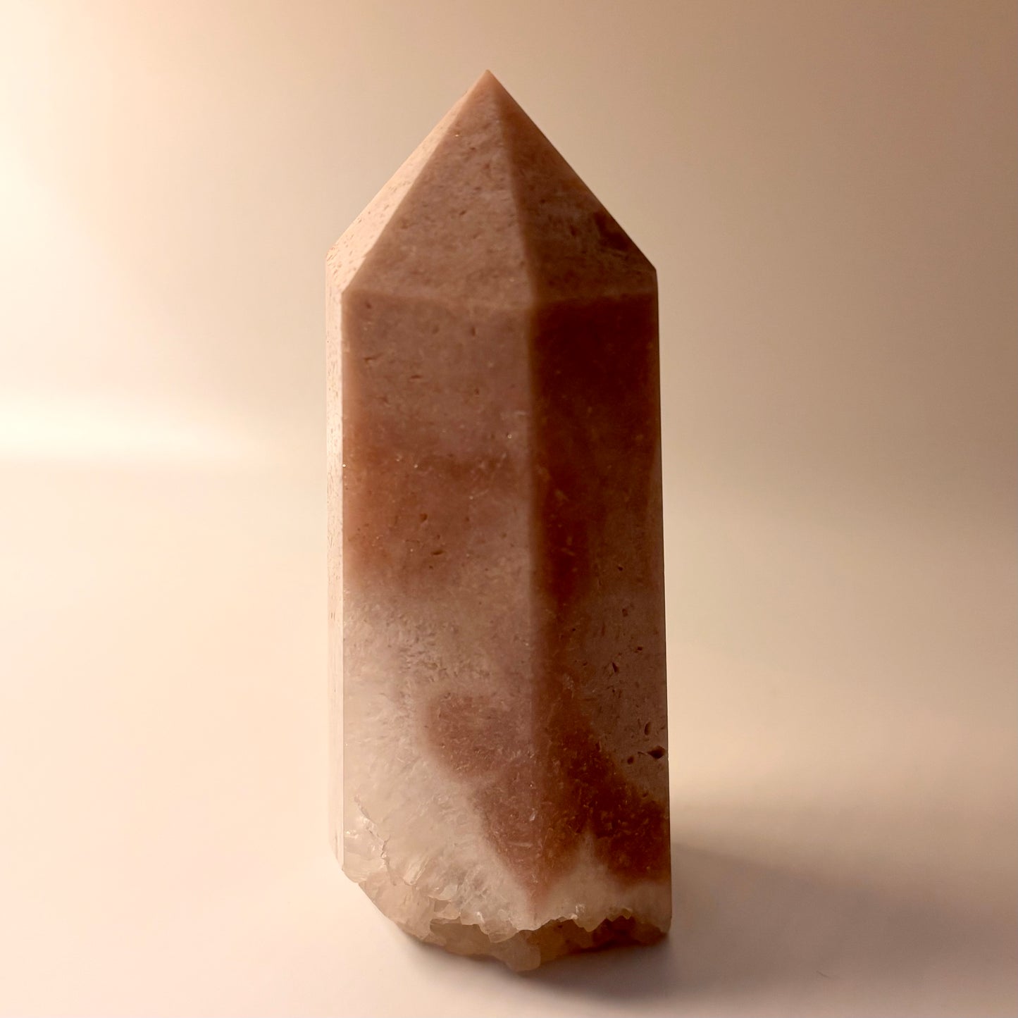 Pink Amethyst & Flower Agate Tower #2