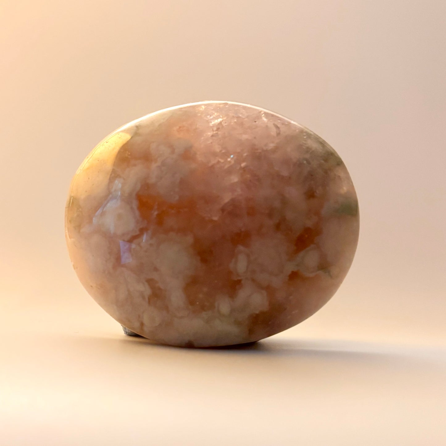 Flower Agate Palm Stone #6