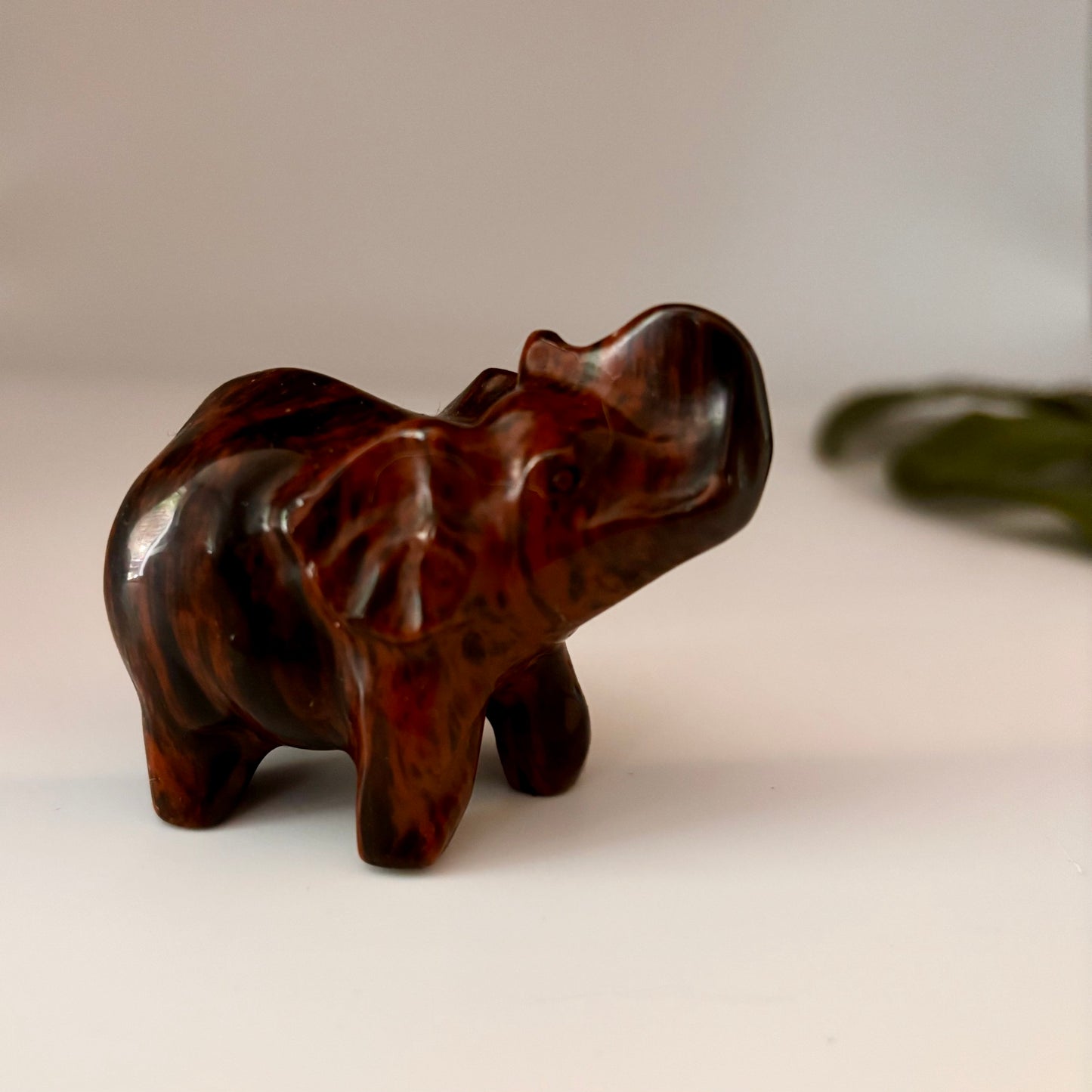 Mahogany Jasper Elephant