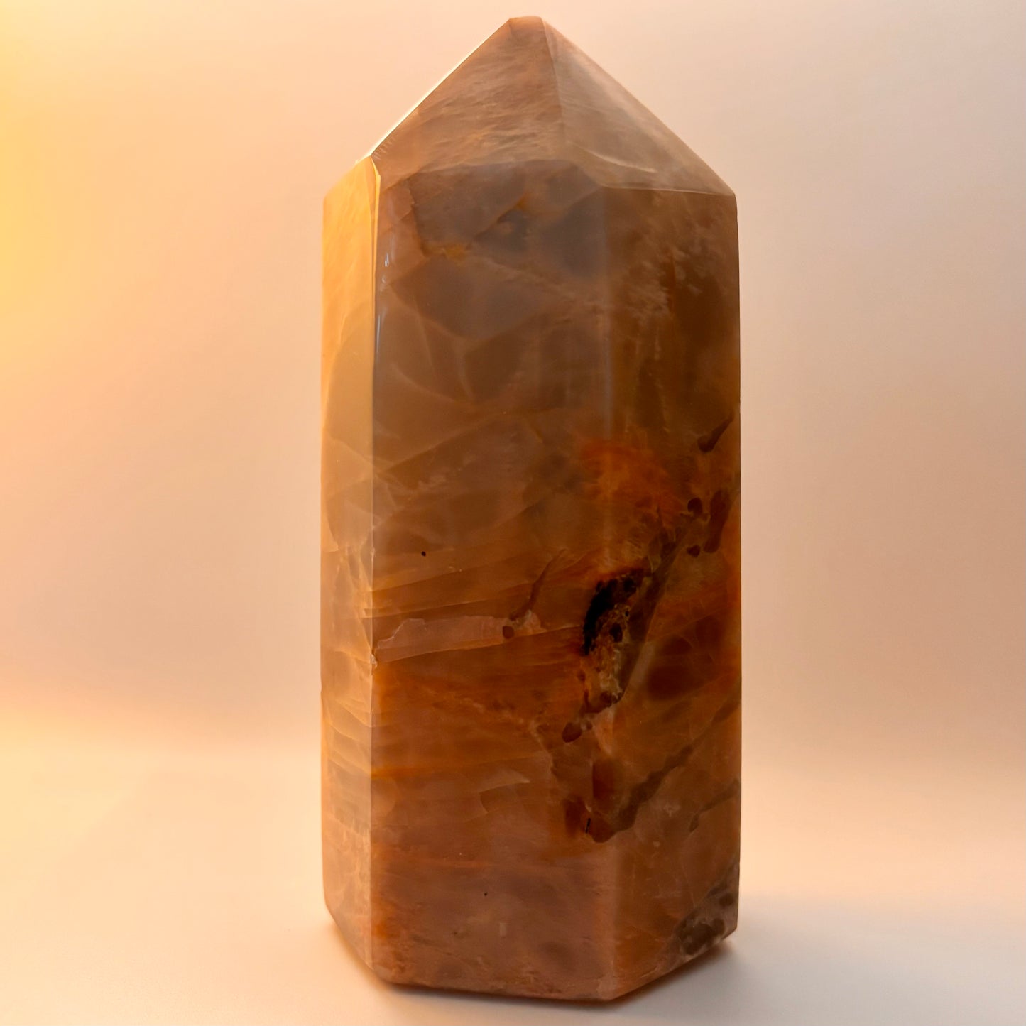 Peach Moonstone Tower #1 (Imperfect)