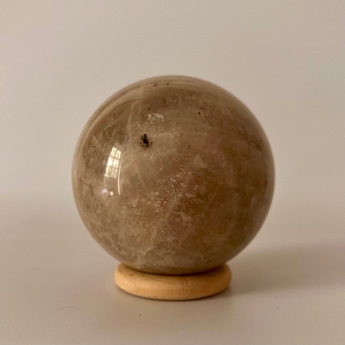 Peach Moonstone Sphere #4