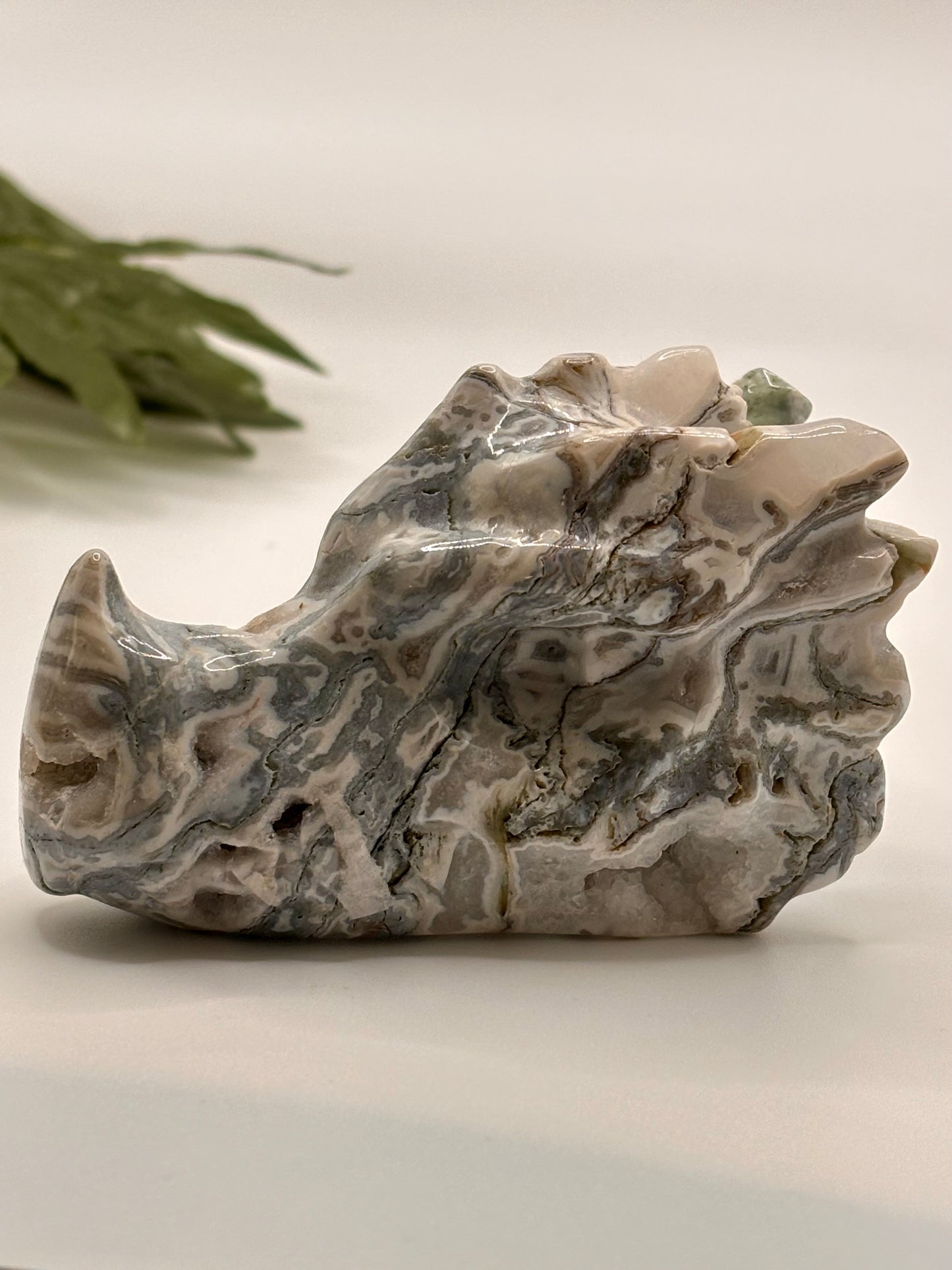 Moss Agate Dragon #2
