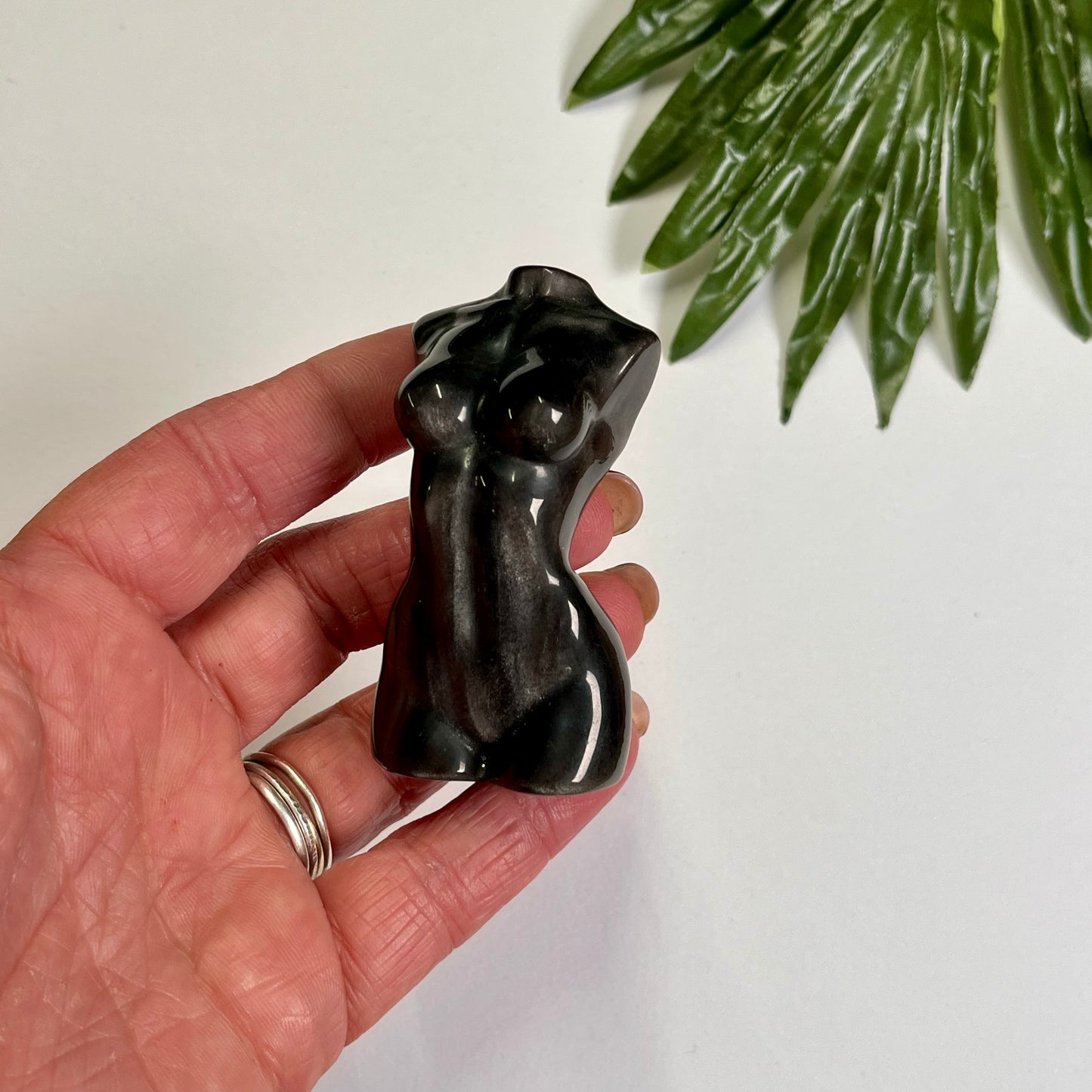 Silver Sheen Black Obsidian Body #1