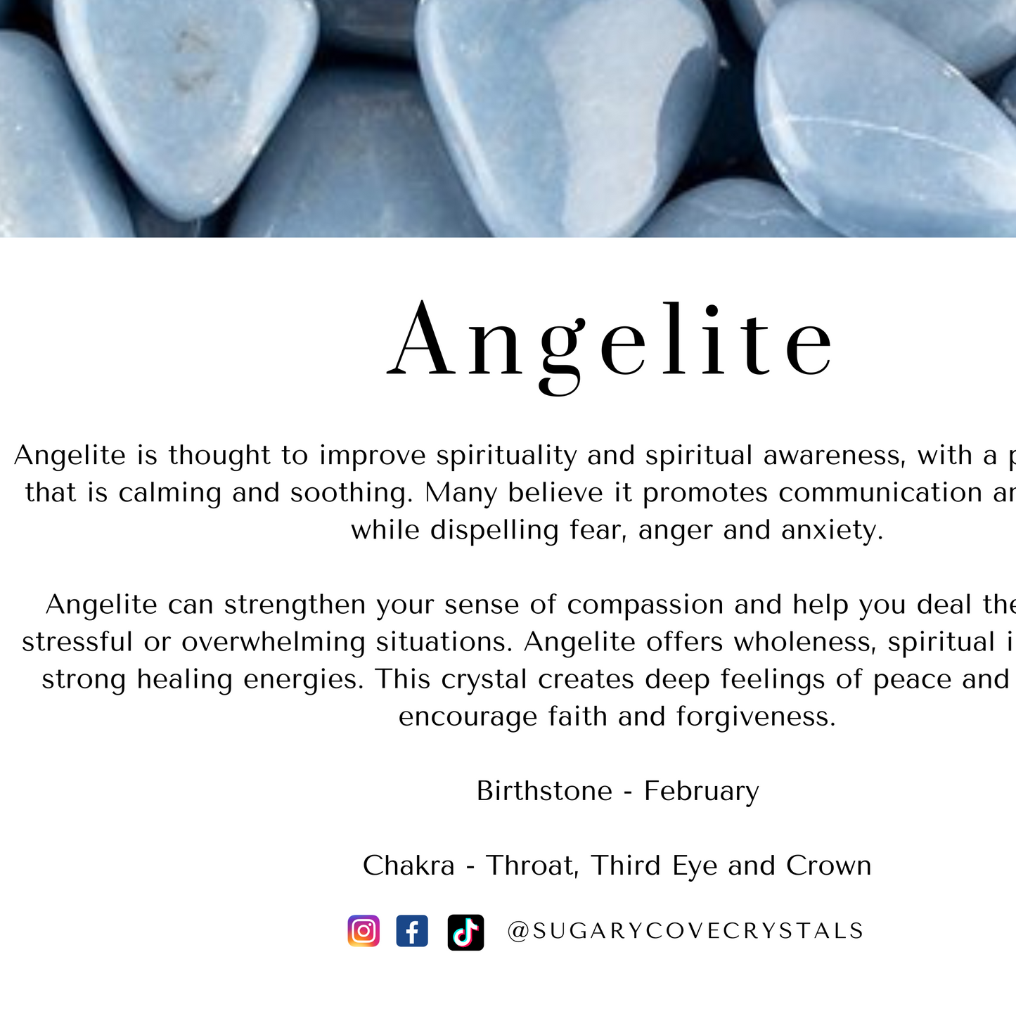 Digital Crystal information cards