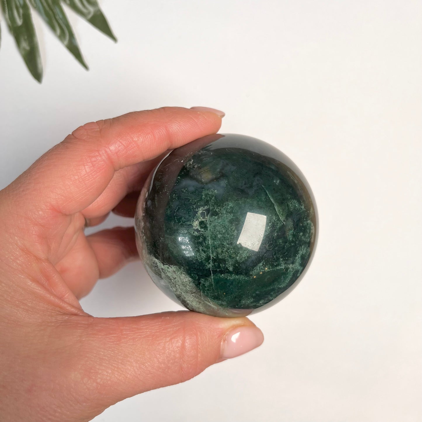 Moss Agate Sphere #1