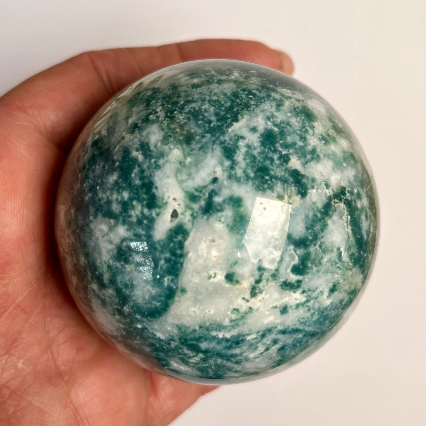 Moss Agate Sphere #1