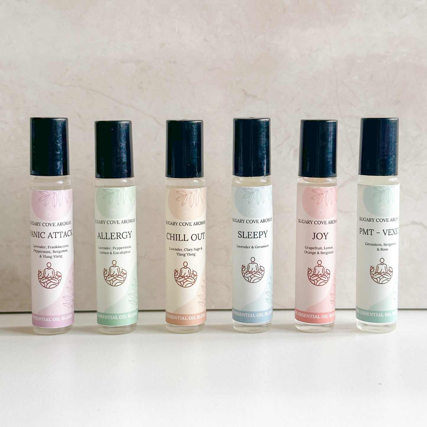 Essential Oil Blend Rollerball Set of 6