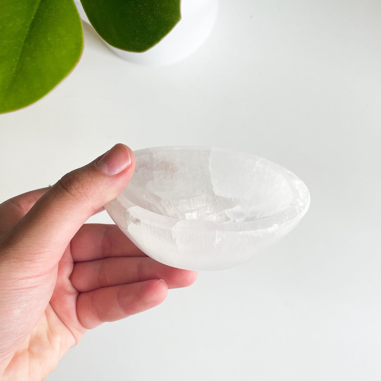 Selenite Round Bowl