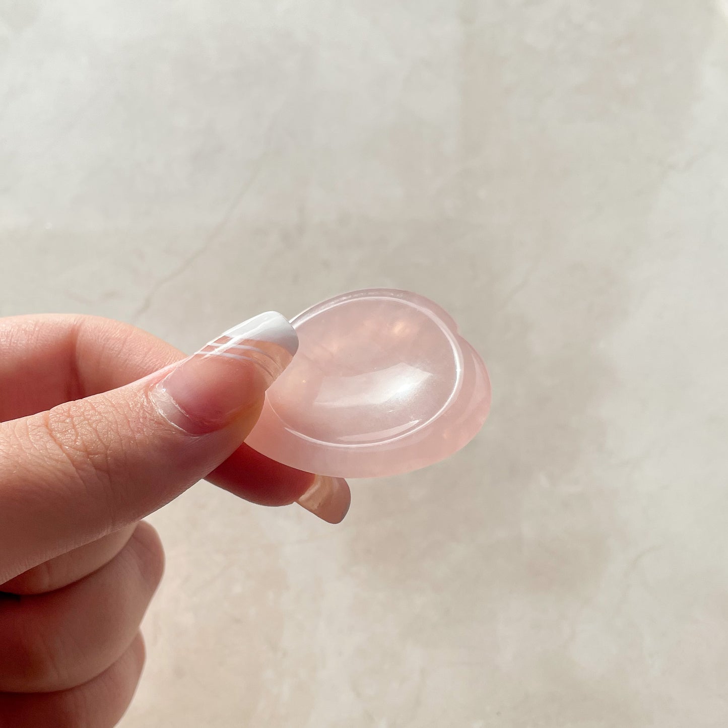 Rose Quartz Worry Stone