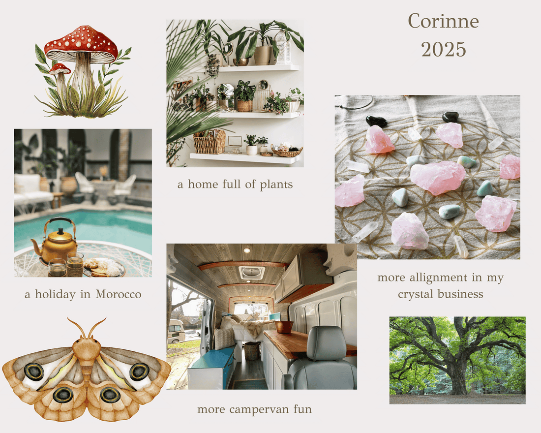 Manifestation and Crystals: Creating Your New Year Mood Board