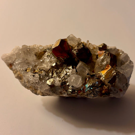 Clear Quartz with Pyrite #1