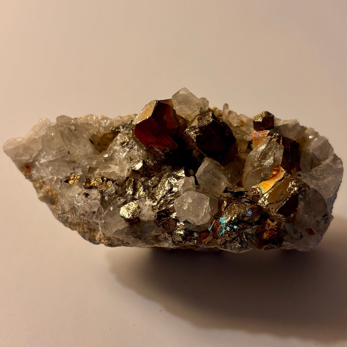 Clear Quartz with Pyrite #1