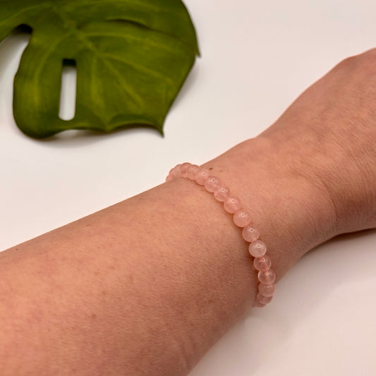 Rose Quartz Bracelet (Medium beads)