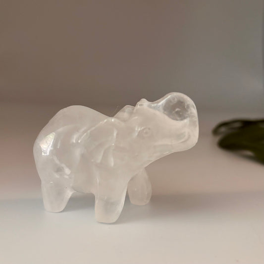 Clear Quartz Elephant
