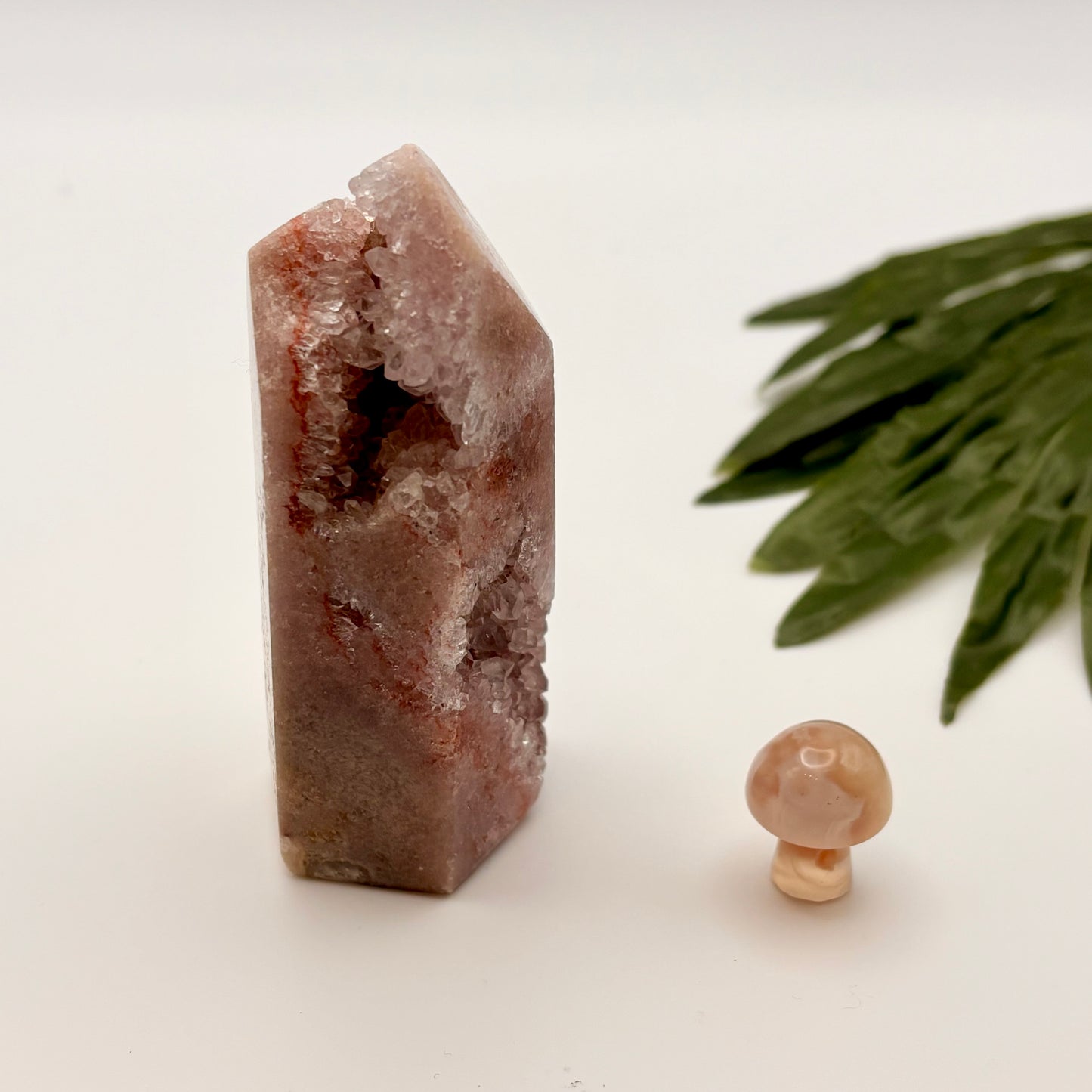 Pink Amethyst Tower #1 with Druzy