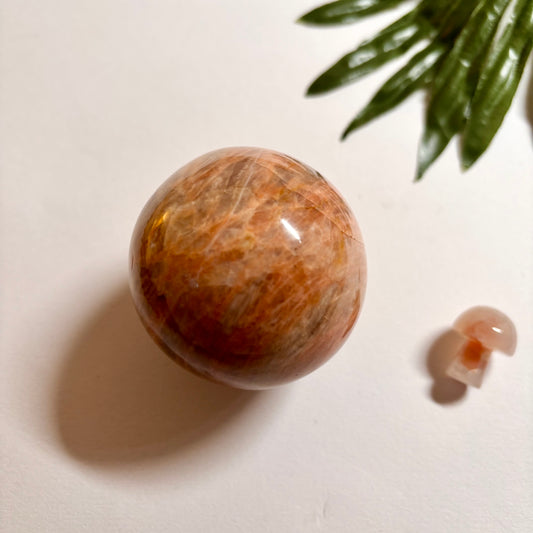 Peach Moonstone Sphere