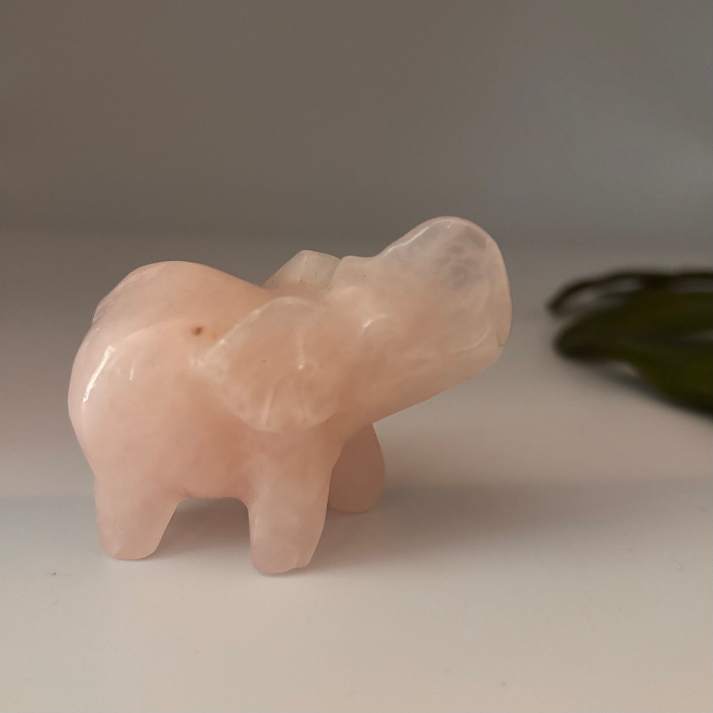 Rose Quartz Elephant