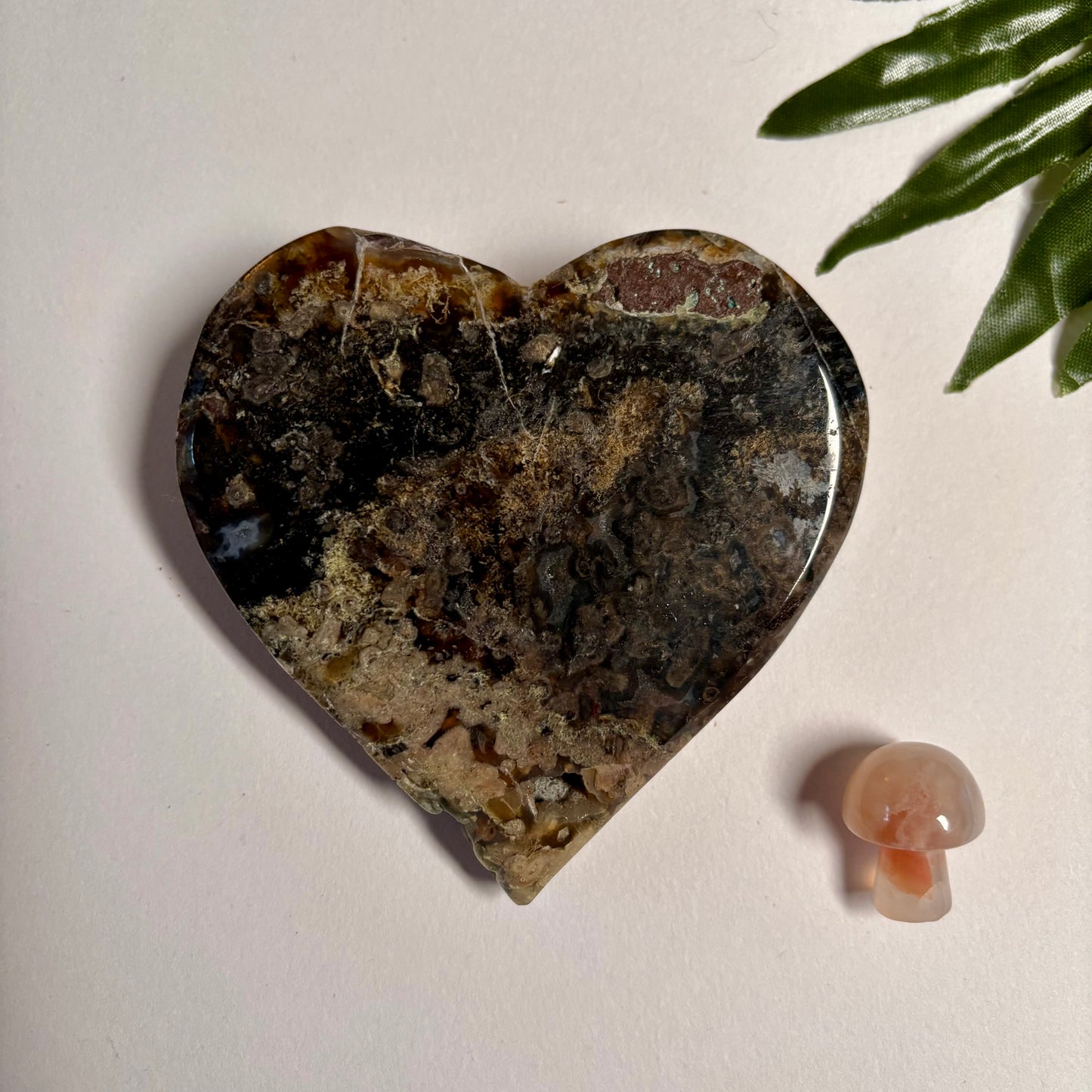 Black Agate Heart #2