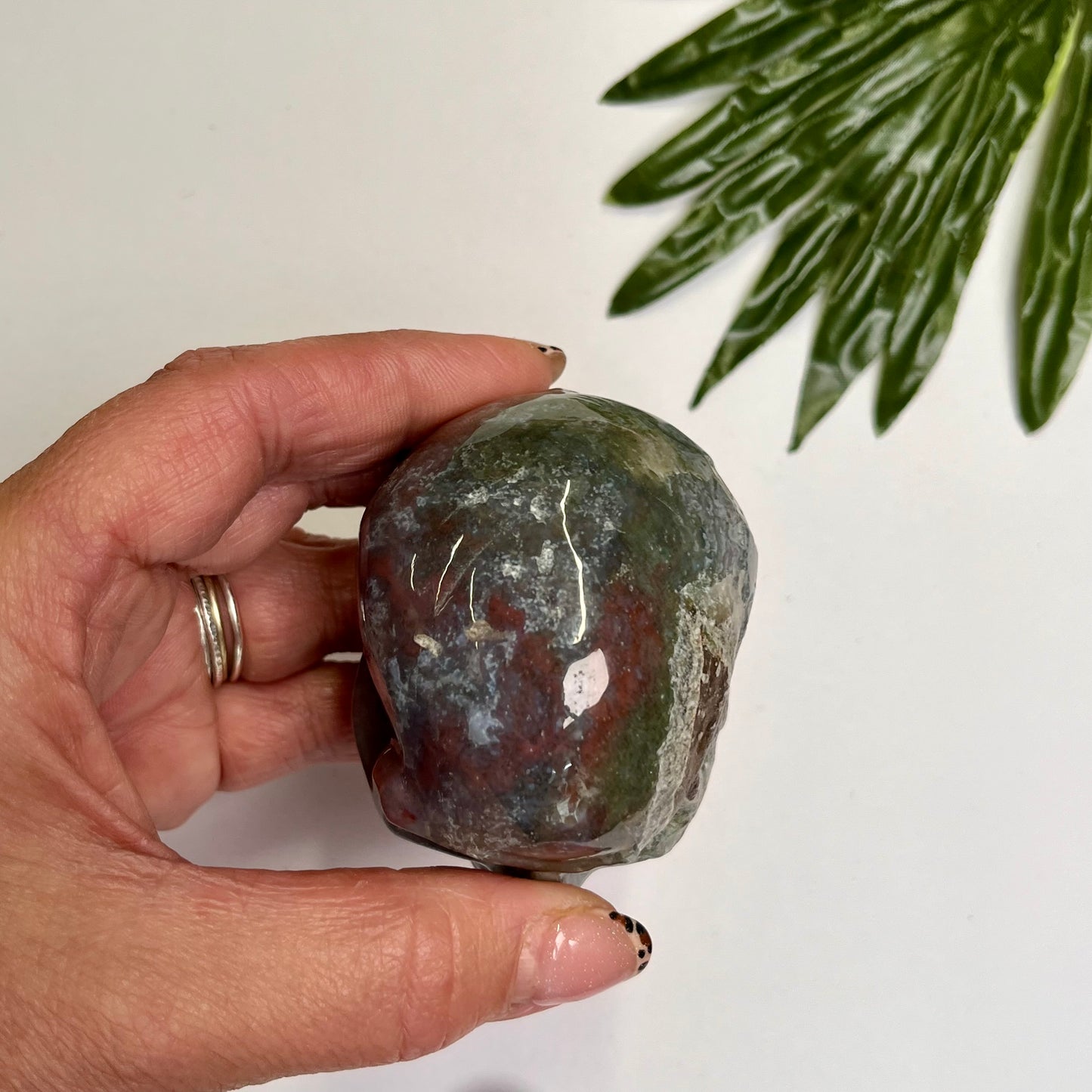 Ocean Jasper Skull