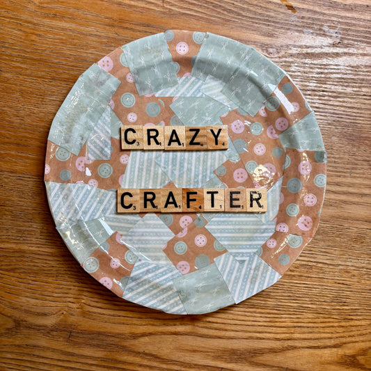 'Crazy Crafter' Plate