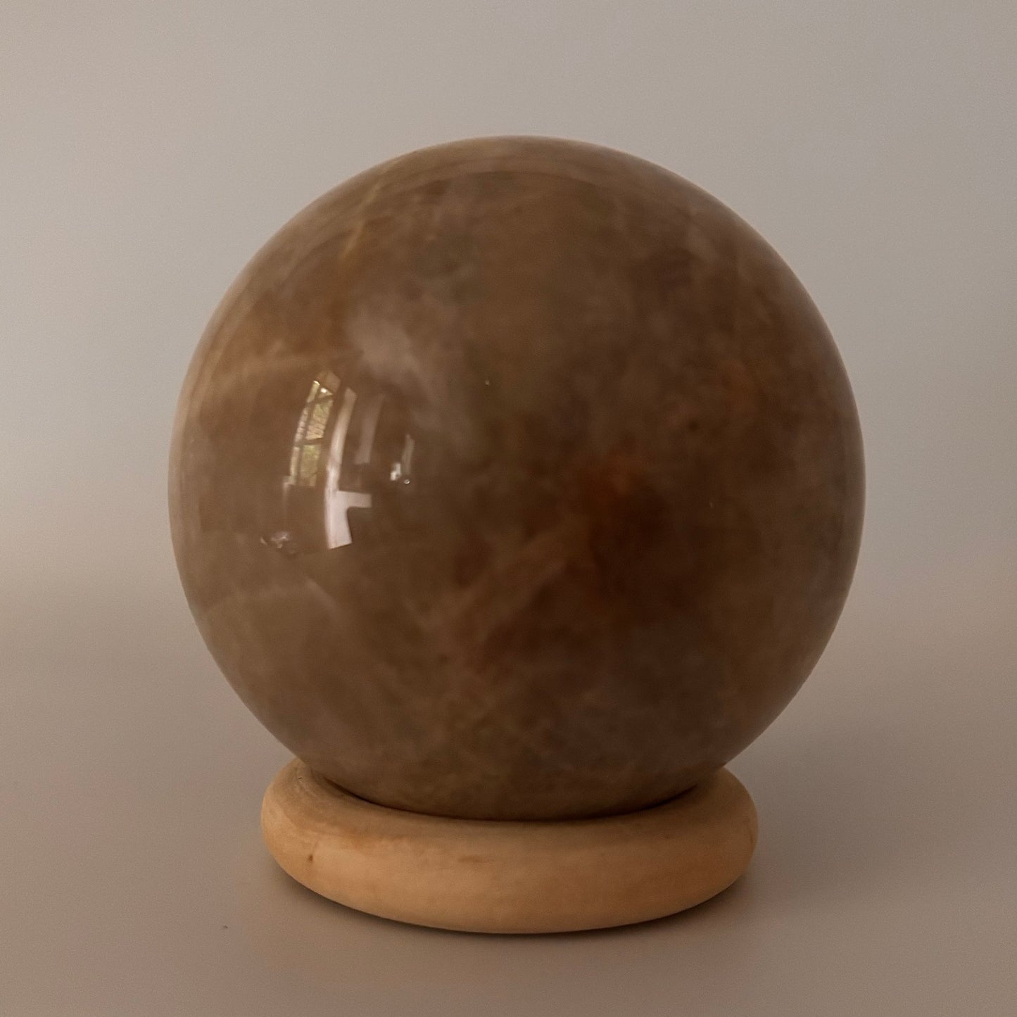 Peach Moonstone Sphere #1
