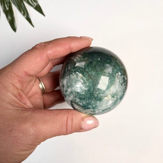 Moss Agate Sphere #1