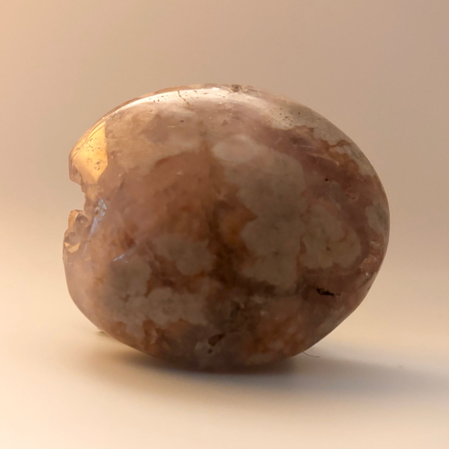 Flower Agate Palm Stone #2 (Imperfect)