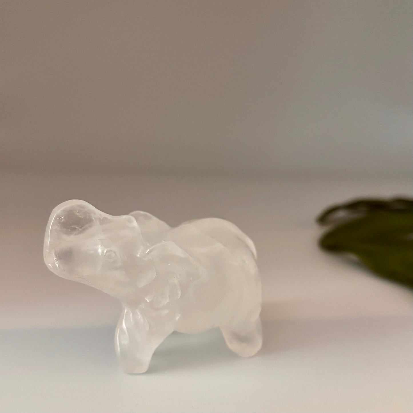 Clear Quartz Elephant