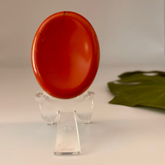 Red Jasper Worry Stone - Oval