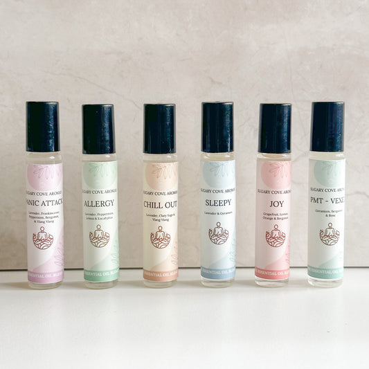 Essential Oil Blend Rollerball Set of 6
