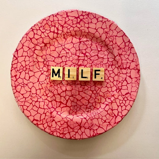 'MILF' Pink Plate