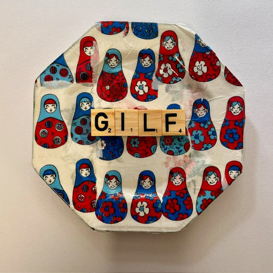 'GILF' circle  Plate