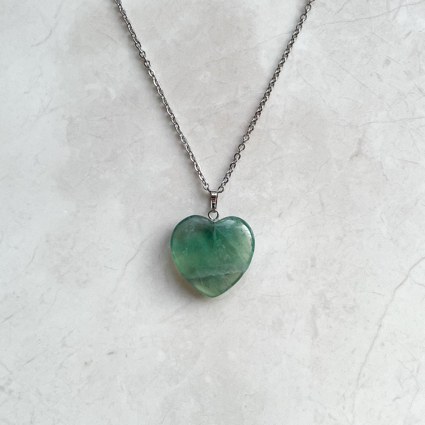 Fluorite Heart Necklace