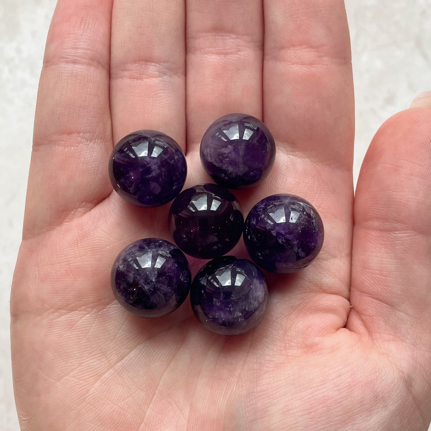 Amethyst Mini Sphere x 2