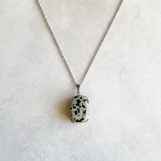 Dalmatian Jasper Tumble Necklace