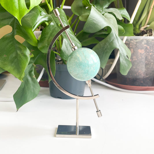 Globe Sphere Stand - Silver